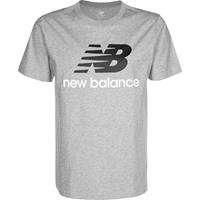 New Balance Essentials Stacked Logo T-Shirt Herren T-Shirts grau/weiß Herren 