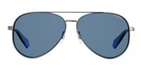 Polaroid Sonnenbrille 6069v84/c3 Damen Pilot Silber/blau