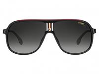 CARRERA 1007/S | Herren-Sonnenbrille | Eckig | Fassung: Kunststoff Schwarz / Goldfarben | Glasfarbe: Grau