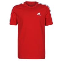 T-shirt Adidas  Essentials 3 Bandas Rot