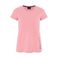 Women T-Shirt mit Rundhals Ausschnitt T-Shirts rosa/natur Damen 