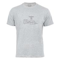 Cotton Prime Leuchtturm T-Shirt - Moin T-Shirts grau Herren 