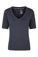 Mountain Warehouse Panna Damen T-Shirt mit V-Ausschnitt - Schwarz