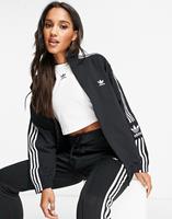 Adidas Lock Up - Hooggesloten trainingstop met rits, 3-Stripes en logo in zwart