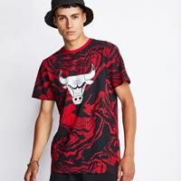 Newera Chicago Bulls Oil Slick Print Red T-Shirt