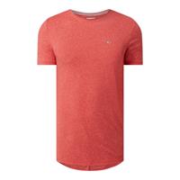 tommyjeans Slim fit T-shirt met geborduurd logo, model 'Jaspe'