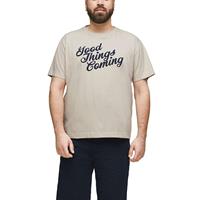 S.Oliver T-Shirt mit Statement-Print T-Shirts creme Herren 