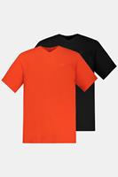 JP1880 T-Shirt »T-Shirts Basic 2er-Pack V-Ausschnitt Halbarm« (2-tlg)