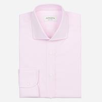 Apposta Hemd  einfarbig  rosa 100% reine baumwolle pinpoint, kragenform  modernisierter spreizkragen mit kurzen spitzen