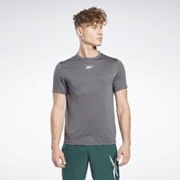 Reebok T-Shirt "Workout Ready Melange", leicht, schweißableitend, Rundhals, für Herren, dunkelgrau, L