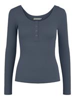 pieces shirt pckitte Langarmshirts blau Damen 