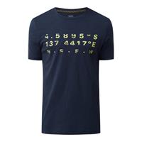 Camel Active: T-Shirt mit numerischem Print Dunkelblau