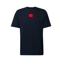 Hugo Herren T-Shirt - Diragolino212 Rundhals, Logo,1/2-Arm, Baumwolle, Dunkelblau