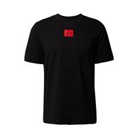 Hugo Herren T-Shirt - Diragolino212 Rundhals, Logo,1/2-Arm, Baumwollechwarz