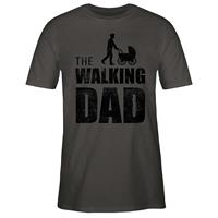 SHIRTRACER Vatertagsgeschenk The Walking Dad T-Shirts dunkelgrau Herren 