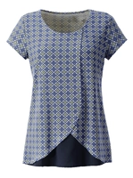 Your look for less! Dames Shirt marine/geel geprint