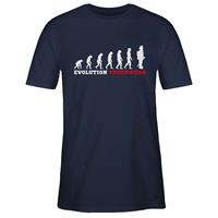 SHIRTRACER Feuerwehr Evolution Feuerwehr T-Shirts dunkelblau Herren 