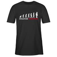 SHIRTRACER Feuerwehr Evolution Feuerwehr T-Shirts schwarz Herren 