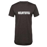 Sportus.nl Heurtefeu - Brand Name Long Shaped T-Shirt - Grijs