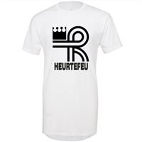 Sportus.nl Heurtefeu - Brand Logo Long Shaped T-Shirt - Wit