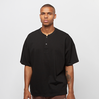 urbanclassics Urban Classics Männer T-Shirt Oversized Henley in schwarz
