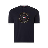 Tommy Hilfiger: T-Shirt mit edler Hilfiger Stickerei Marine