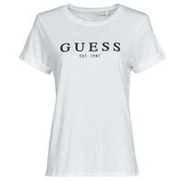 Guess Womens 1981 Roll Cuff T-Shirt