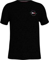 Tommy Hilfiger: T-Shirt aus Biobaumwolle mit Logo-Print Schwarz