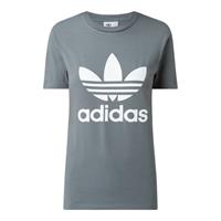 Women's Adidas Adicolor Classics Trefoil T-Shirt in Grey
