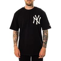 newera New Era Männer T-Shirt MLB NY Yankees Big Logo Oversized in schwarz