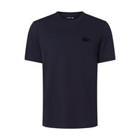 Lacoste Herren T-Shirt aus Baumwolle mit Velours-Krokodil - Navy Blau 