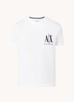 Armani Exchange Icon Logo T-Shirt Voor Heren, Wit - Maat M