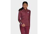 adidas Adizero 1/2 Zip Longsleeve - Victory Crimson - Damen, Victory Crimson