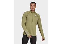 adidas Adizero Warm 1/2 Zip Longsleeve - Focus Olive - Herren, Focus Olive