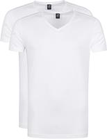 Suitable T-shirt Vitasu 2-Pack V-Hals Wit