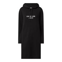 Calvin Klein Easy Institutional Hoodie Dress - Black