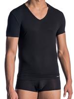 Olaf Benz RED0965: Phantom V-Neck-Shirt, schwarz (L)