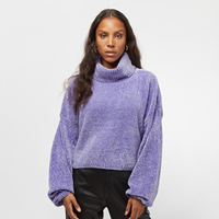 urbanclassics Urban Classics Frauen Pullover Ladies Short Chenille Turtleneck in violet