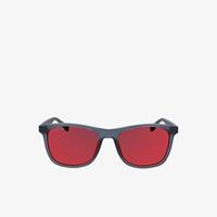 Lacoste L.12.12 Sonnenbrille mit eckigem Kunststoffrahmen - MATTE SILVER 