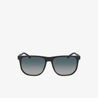 Lacoste L.12.12 Sonnenbrille mit eckigem Kunststoffrahmen - MATTE KHAKI 