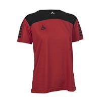 Select T-shirt Oxford - Rood/Zwart Dames
