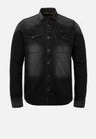 PME Legend Black slub denim shirt - T-shirt