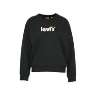 Levi's sweater GRAPHIC STANDARD CREW met logo zwart