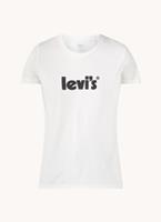 Levi's T-shirt met ronde hals en logo vooraan