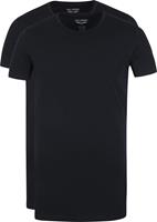 PME Legend Basic T-shirt 2-Pack O-Hals Zwart