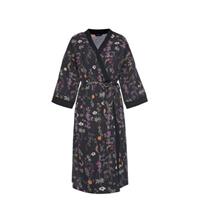 Lascana gebloemde kimono zwart