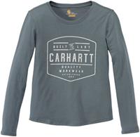 carhartt Lockhart Graphic Balsam Green Long Sleeve Shirt Dames