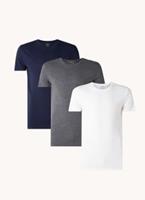 Polo Ralph Lauren Men's Cotton 3-Pack Crewneck T-Shirts - Navy/Charcoal Heather/White - M