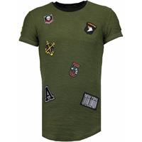 Justing  T-Shirt Military Patches No.