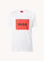 Hugo Herren T-Shirt - Dulive222, Rundhals, Kurzarmogo, Baumwolle, Weiß